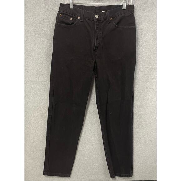 Vintage Black Levi’s 512 Slim Tapered Leg Mom Jeans Size 12 - Picture 1 of 4